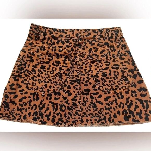 Free people Leopard Print Denim We The Free Mini Skirt by we the Free 27 4 - Picture 6 of 13